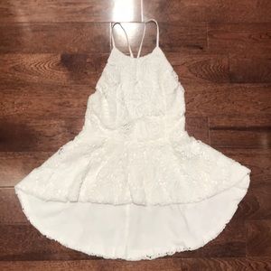 Lace White Spaghetti Strap Shirt